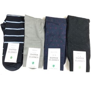 4 NWT Dapper Classics men’s dressy socks